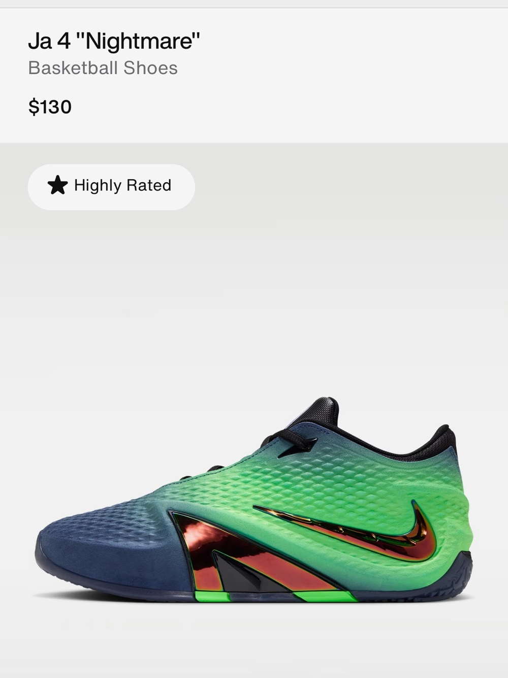 Nike Kids Green and Blue Sneakers with Metallic Red Swoosh